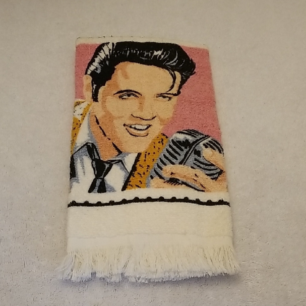 Vintage Elvis Stamp Hand Towel